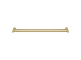 Scala Double Towel Rail 900mm LUX PVD Brushed Pure Gold