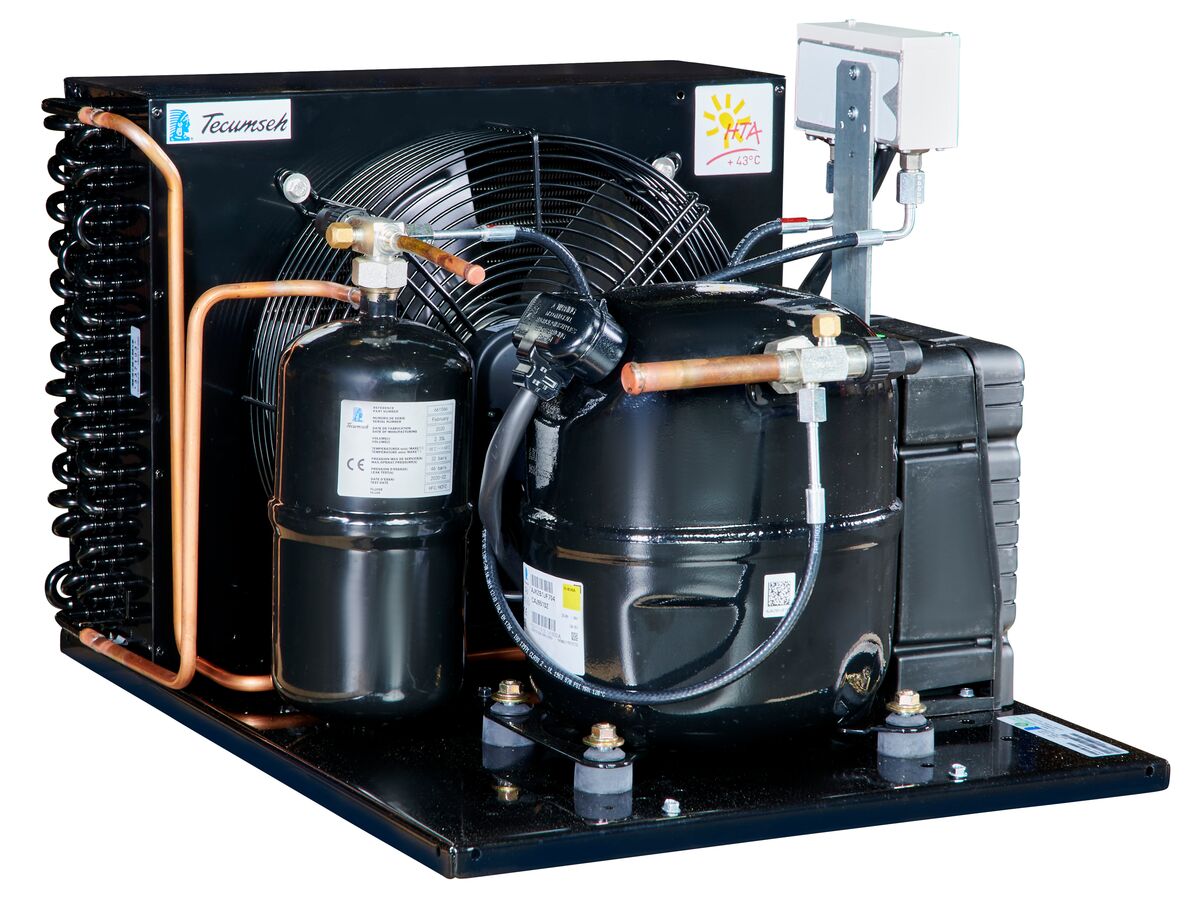 Tecumseh AJ2 HTA Condensing Unit 1HP R404 MHBP CAJT9510ZMHR-FZ-1 with Pressure Control