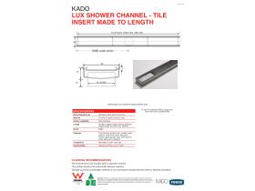 Technical Guide - Kado Lux Tile Insert Channel Welded Ends Made to Length Satin
