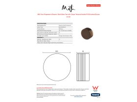 Specification Sheet - Milli Pure Progressive Shower / Bath Mixer Tap with Cirque Textured Handle PVD Brushed Bronze