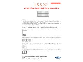 Installation Instructions - ISSY Cloud II Wall Hung Vanity Unit Semi Inset