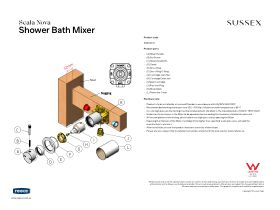 Installation Instructions - Sussex Scala Nova Shower/Bath Mixer Lead Free
