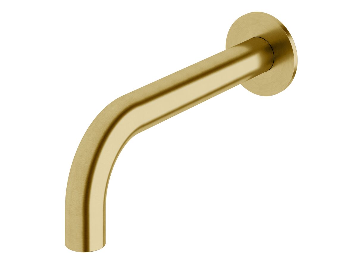 Sussex Pure Wall Bath/Basin Outlet 200mm PVD Brushed Gold (3 Star)