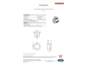 Specification Sheet - Sussex Scala Diverter Only Chrome Lead Free