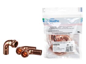>B< Maxipro Elbow 90 Degree x 3/4" OD x 3/4" ID Bag of 3