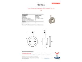 Specification Sheet - Sussex Scala Nova Shower/Bath Mixer PVD Brushed Nickel Lead Free