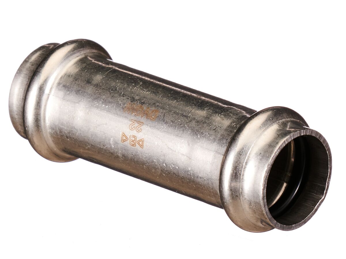 B-Press Stainless Steel Slip Coupling 22mm