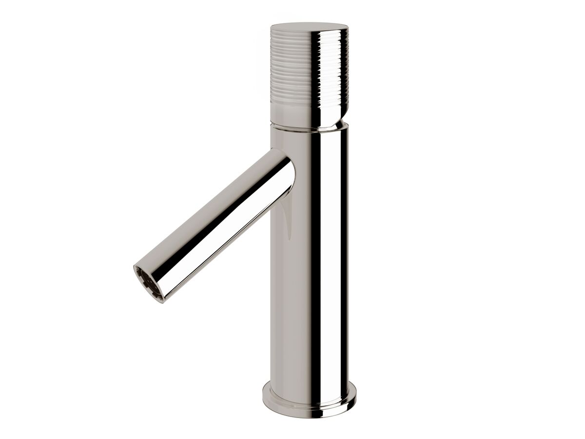 Sussex Pure Basin Mixer Tap with Cirque Textured Handle Chrome (6 Star)