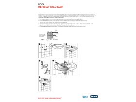 Installation Instructions - Roca Meridian Wall Basin