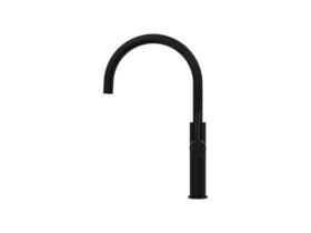 Supporting Image - Mizu Drift Gooseneck Sink Mixer Curve Matte Black (5 Star)