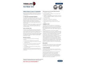 Warranty - Thermann C7