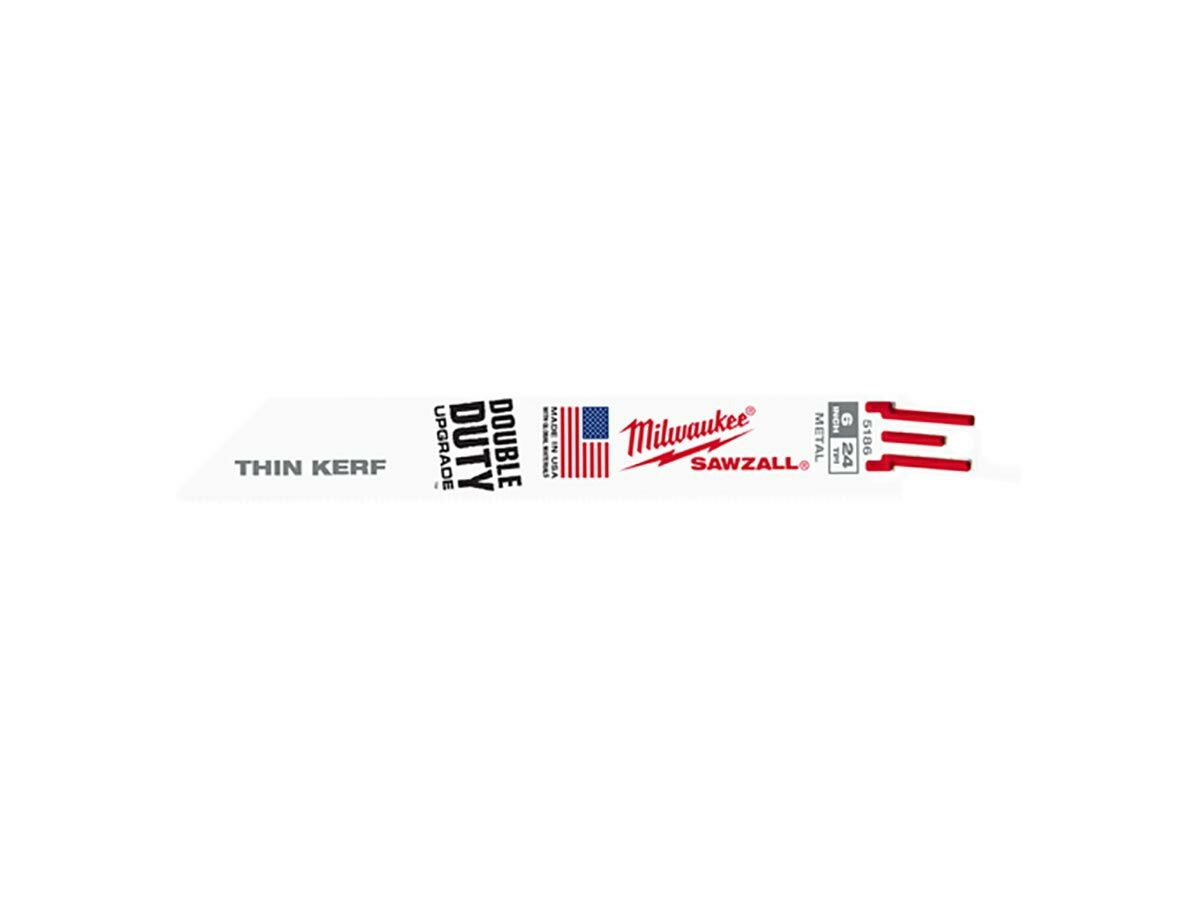 Milwaukee Reciprocating Blade 150mm 24tpi 5 pack Metal