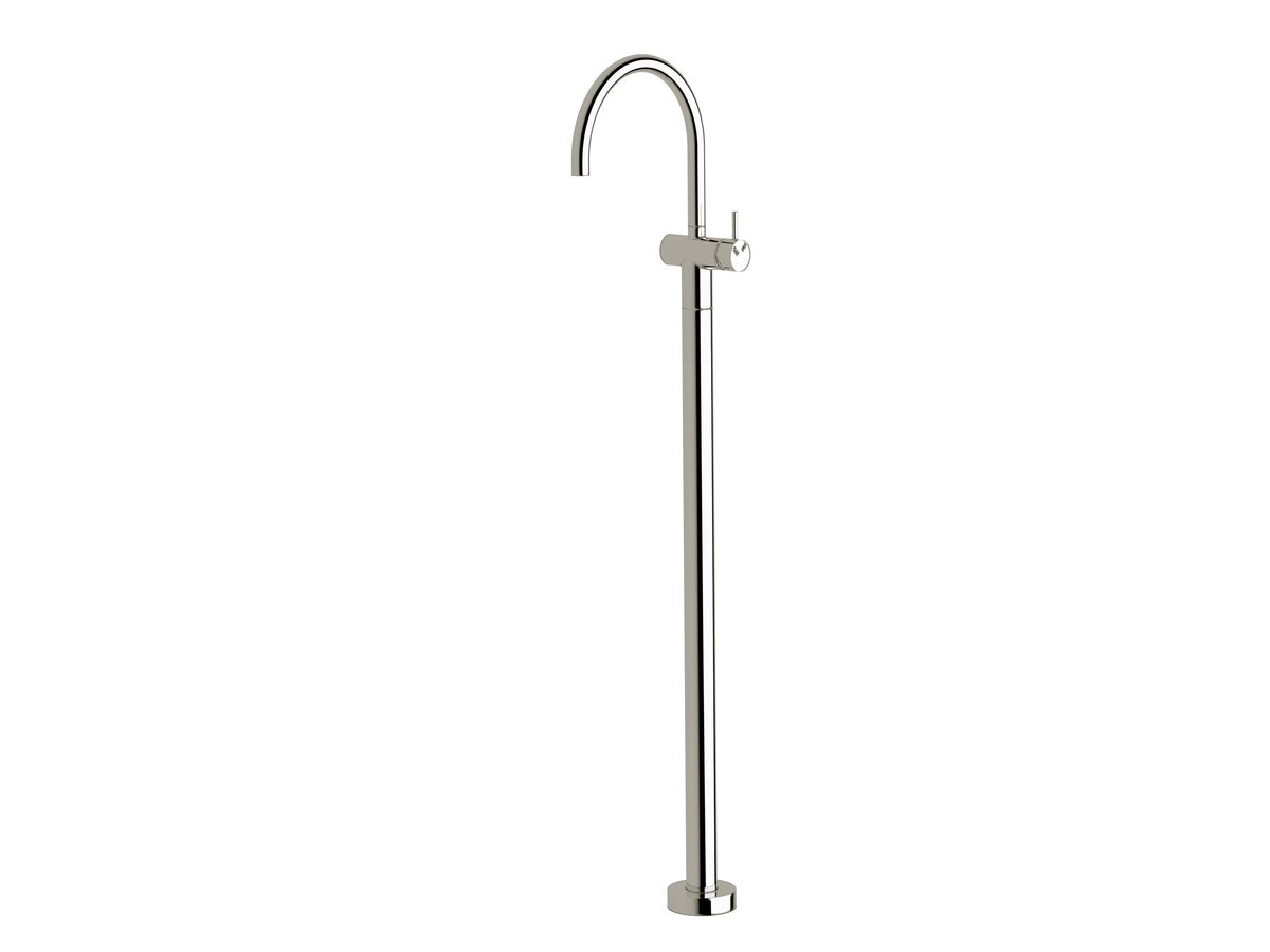 Sussex Scala Floor Mounted Basin Mixer Curved Outlet Trimset Chrome (5 Star)