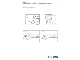 Installation Instructions - Roca The Gap Back to Wall Comfort Height Pan with Seat White (4 Star)