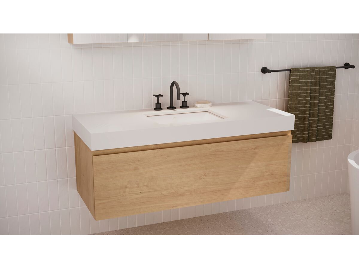 Posh Solus Basin Set Fixed Matte Black (4 Star)