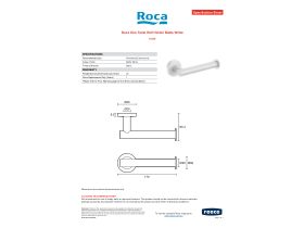 Specification Sheet - Roca Ona Toilet Roll Holder Matte White