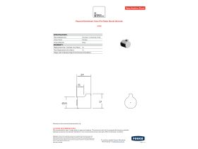 Specification Sheet - Faucet Strommen Vara Fin Robe Hook Chrome