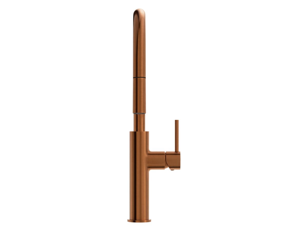 Supporting Image 2 - Mizu Drift Pull Out Gooseneck Sink Mixer Curve 2 Function Brushed Bronze (5 Star) Lead Free.png