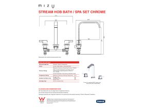 Technical Guide - Mizu Stream Hob Bath / Spa Set Chrome