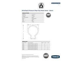 Specification Sheet - Silverback Pressure Pipe Clip Heads