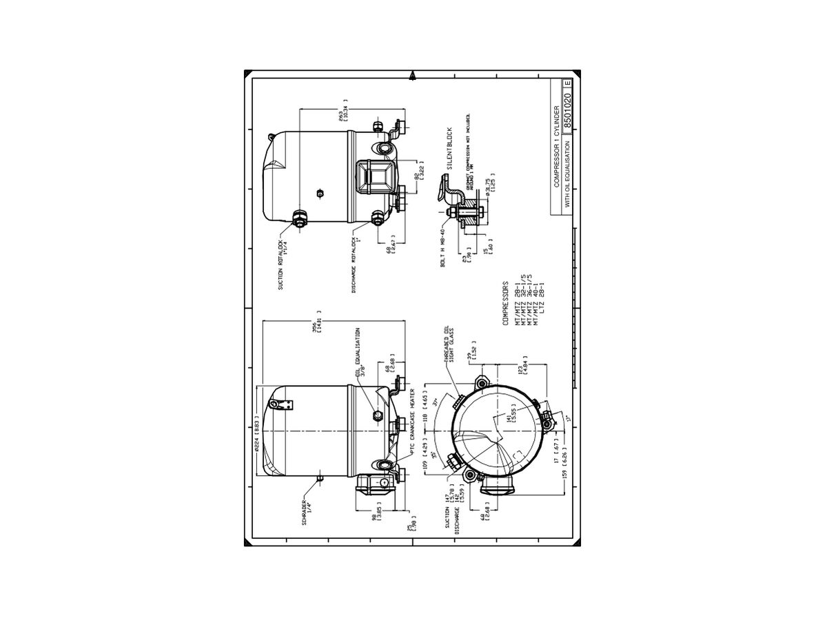 Maneurop MTZ Compressor 1 Phase