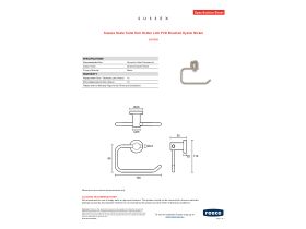 Specification Sheet - Sussex Scala Toilet Roll Holder LUX PVD Brushed Oyster Nickel