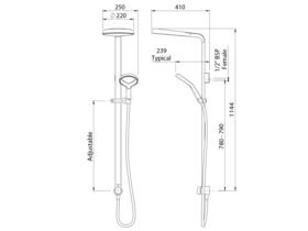 Methven Aio Aurajet Twin Shower Chrome (3 Star)