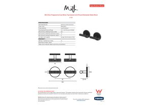 Specification Sheet - Milli Etch Progressive Dual Mixer Tap System with Round Backplate Matte Black