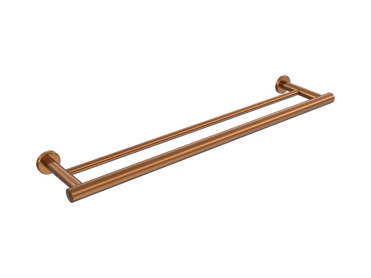 Hero - Mizu Drift Double Towel Rail 600mm Brushed Bronze