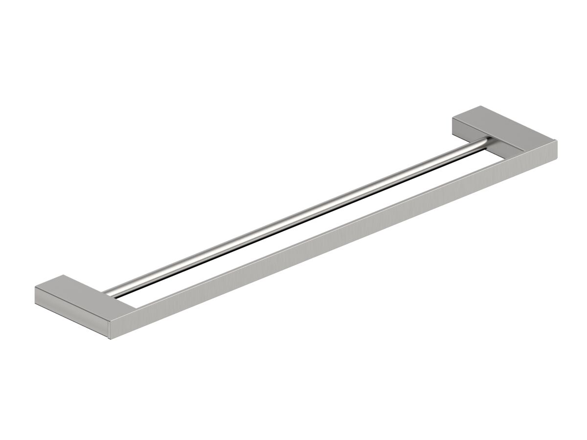 Hero - Mizu Bloc Double Towel Rail 600mm Brushed Nickel
