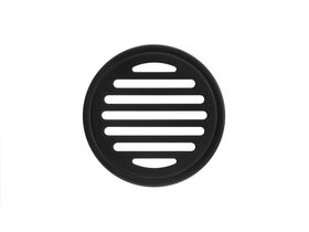 Mizu Drift Brass Trapscrew Grate Round 100mm Matte Black