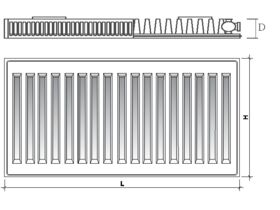 Purmo Compact C11 & C21 Drawing