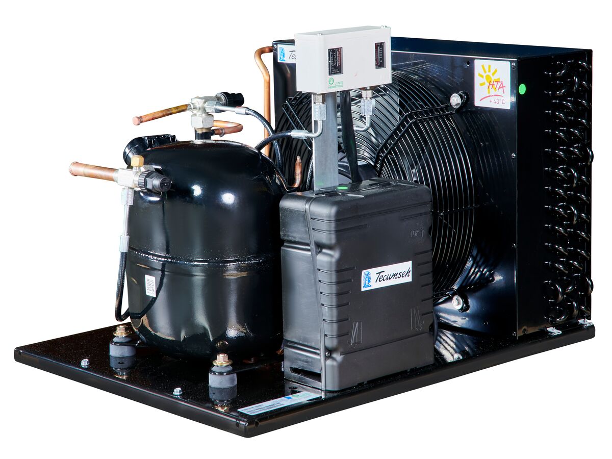 Tecumseh AJ2 HTA Condensing Unit 1HP R404 MHBP CAJT9510ZMHR-FZ-1 with Pressure Control