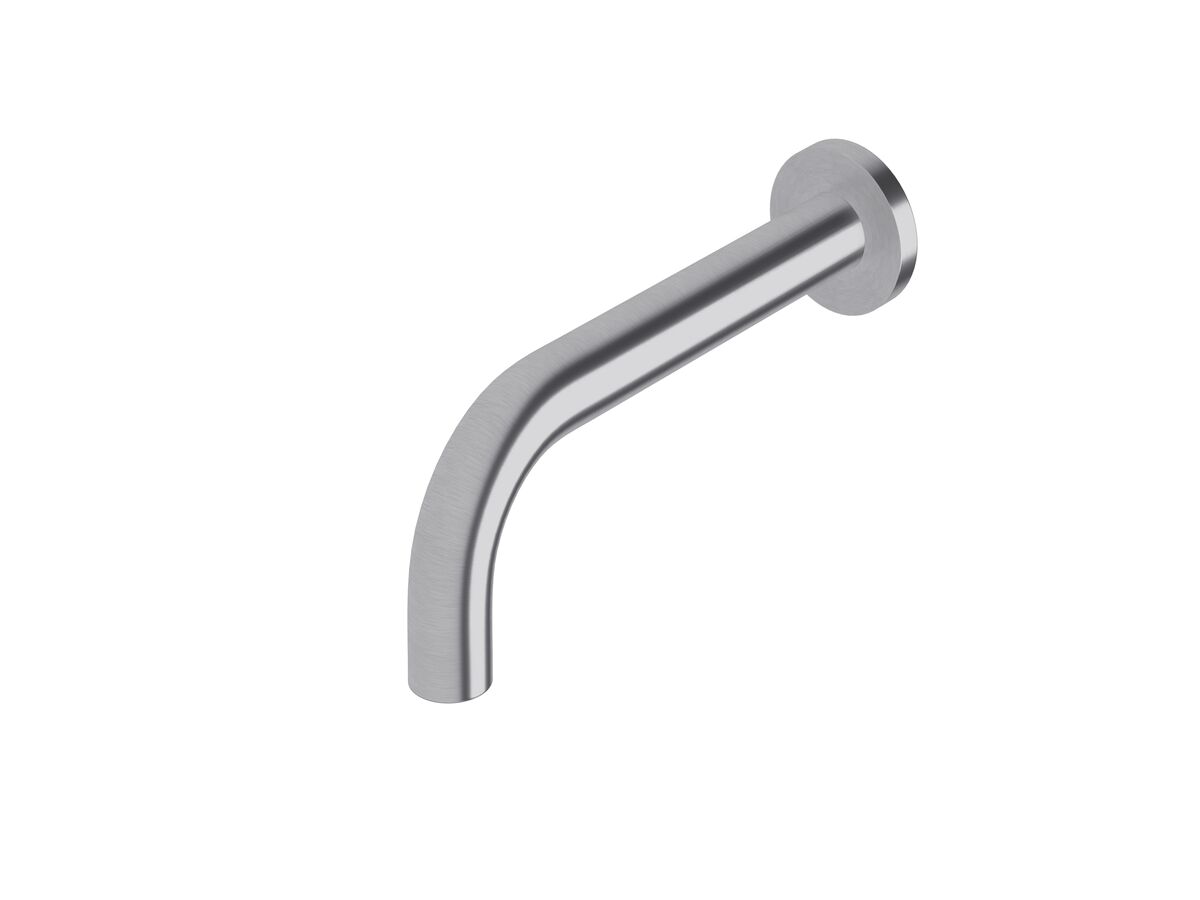 Sussex Scala 25mm Wall Outlet Curved 200mm Satin Chrome (3 Star)