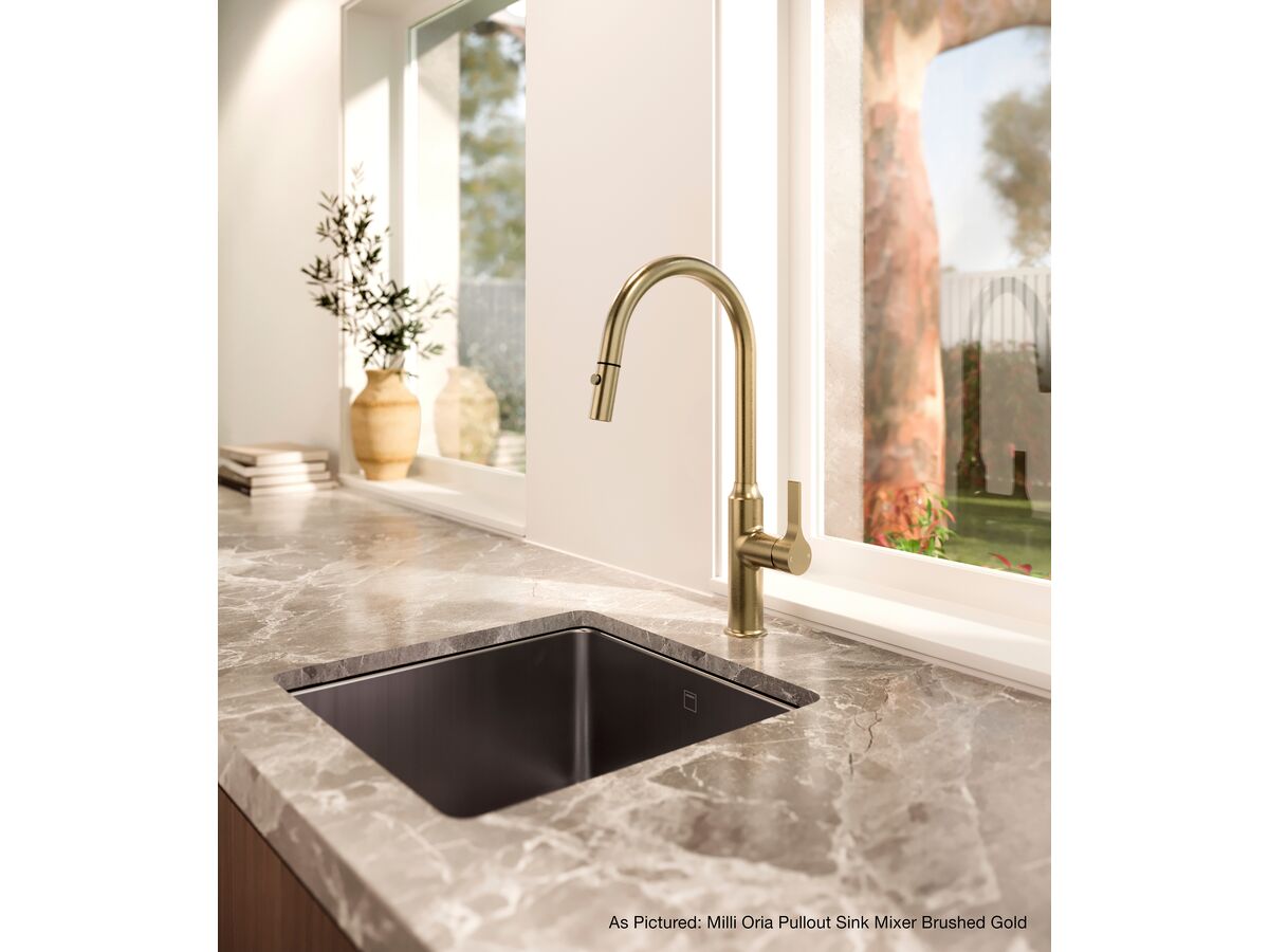 Sussex Oria Sink Mixer Pull Out Spray PVD Brushed Gold (5 Star) Lead Free