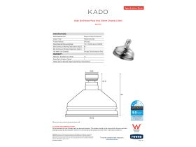 Specification Sheet - Kado Era Shower Rose Only 103mm Chrome (3 Star)