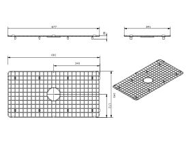 Memo Harper 680x350 Sink Protect Grid Stainless Steel