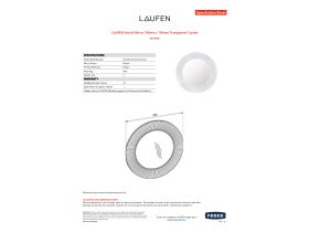 Specification Sheet - LAUFEN Kartell Mirror 780mm x 780mm Transparent Crystal