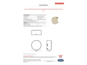 Specification Sheet - Sussex Pure Elemental Progressive Shower/Bath Mixer PVD Brushed Platinum Gold Lead Free