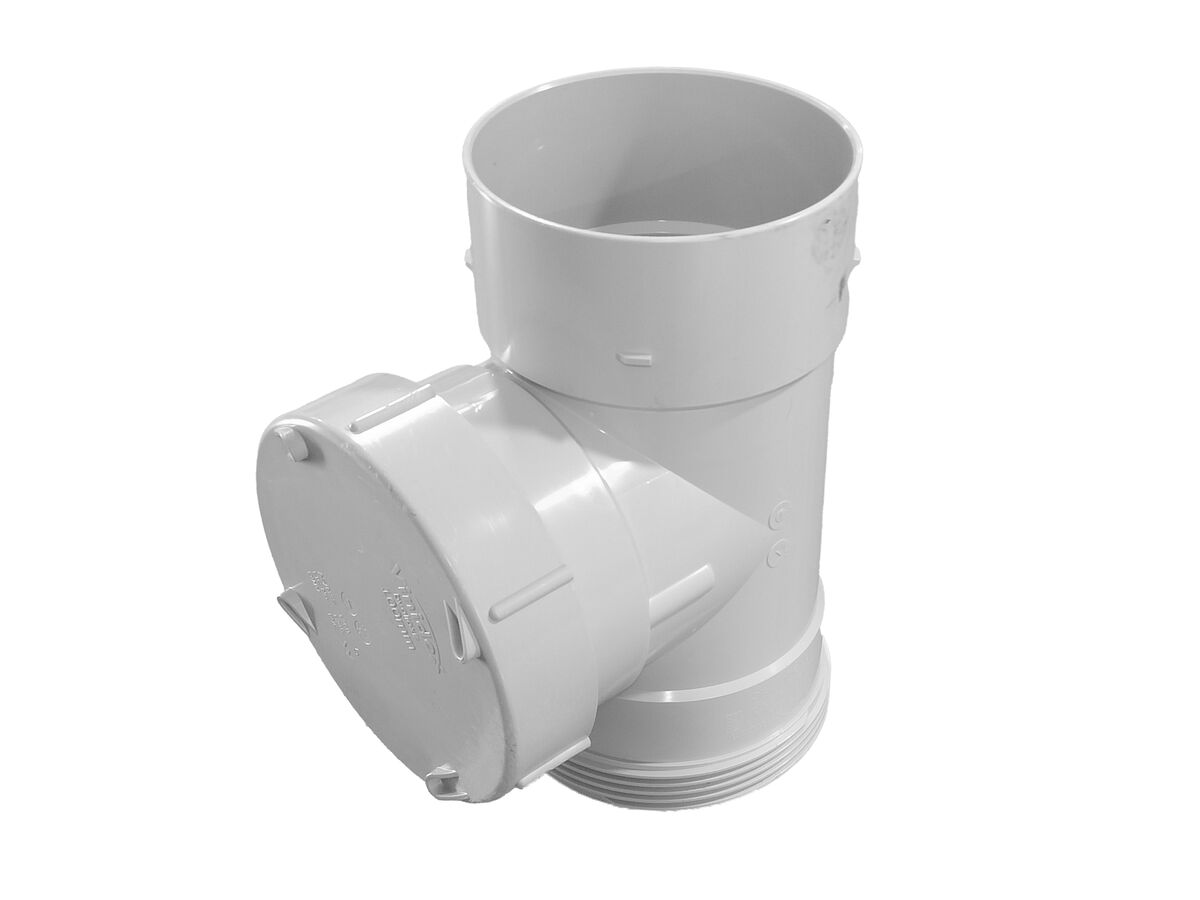 DWV Inspection Pipe Female & Female 100mm Small Lid
