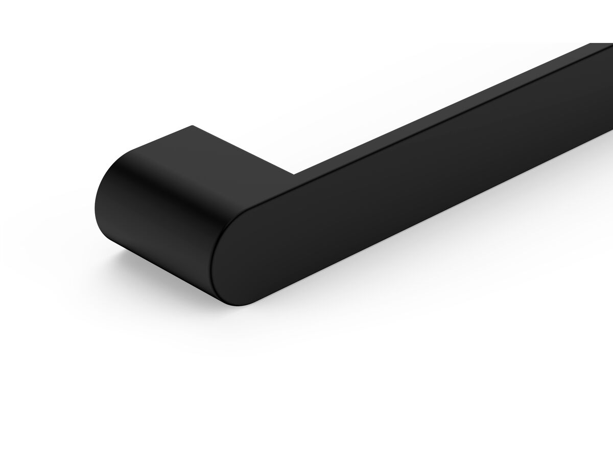 Mizu Soothe Heated Towel Rail Matte Black