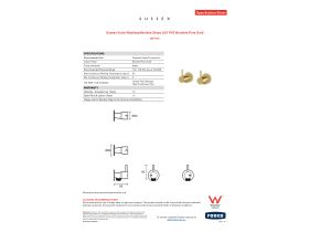 Specification Sheet - Sussex Scala Washing Machine Stops LUX PVD Brushed Pure Gold