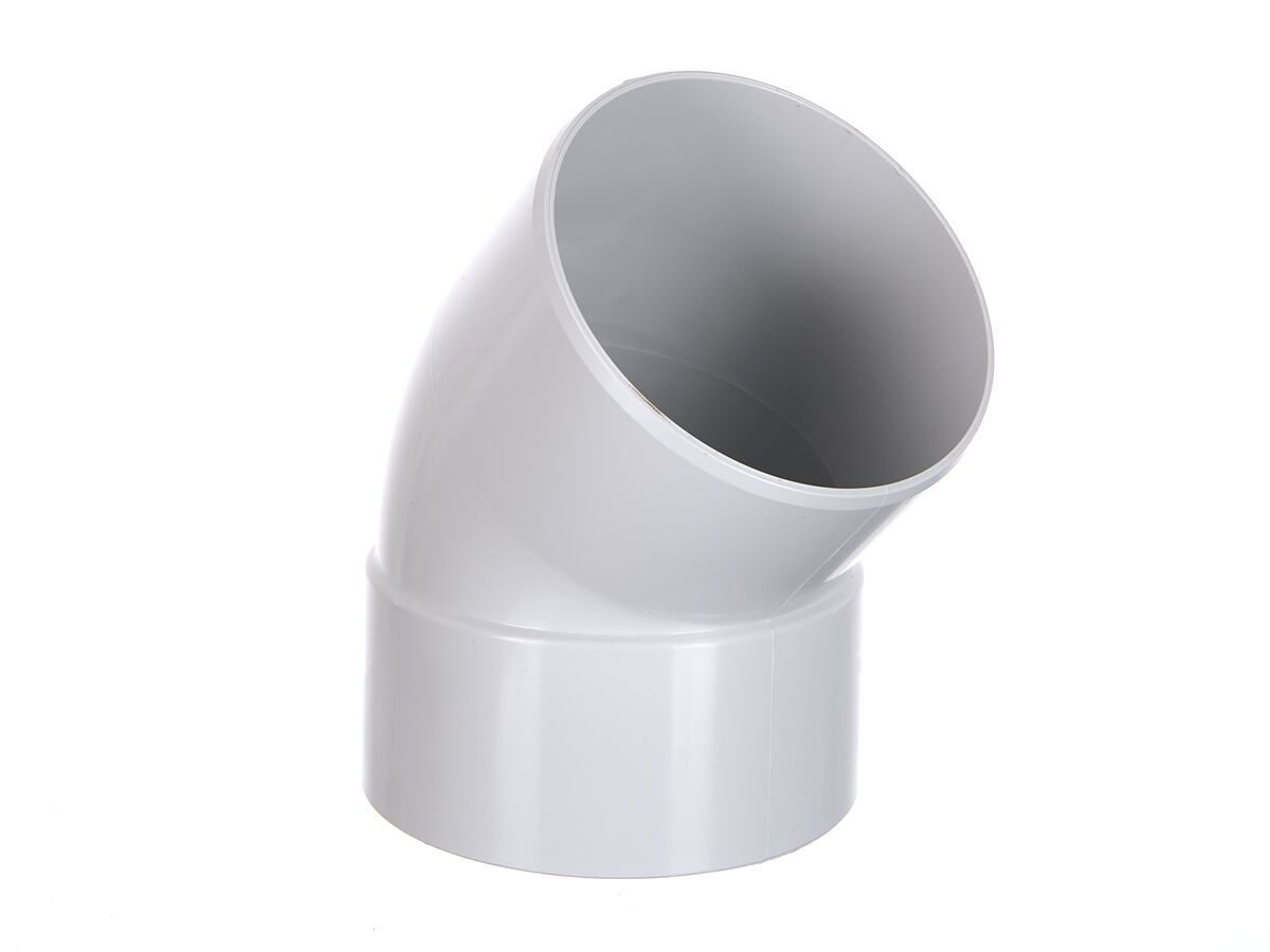 DWV Bend 100mm x 45 Degree Male & Female Plain