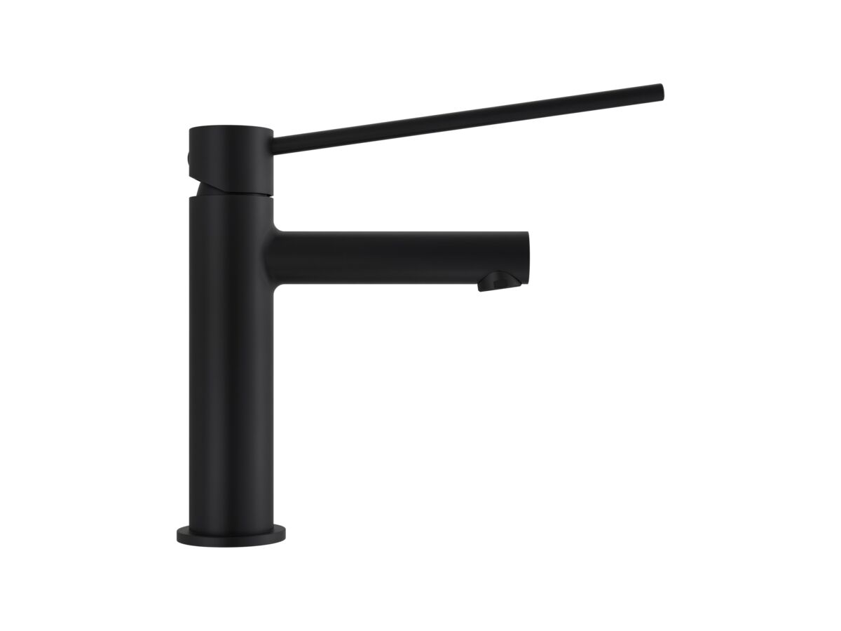 Supporting Image - Mizu Drift Basin Mixer Straight Spout with Extended Lever Tap Matte Black (6 Star) Lead Free