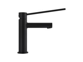 Supporting Image - Mizu Drift Basin Mixer Straight Spout with Extended Lever Tap Matte Black (6 Star) Lead Free