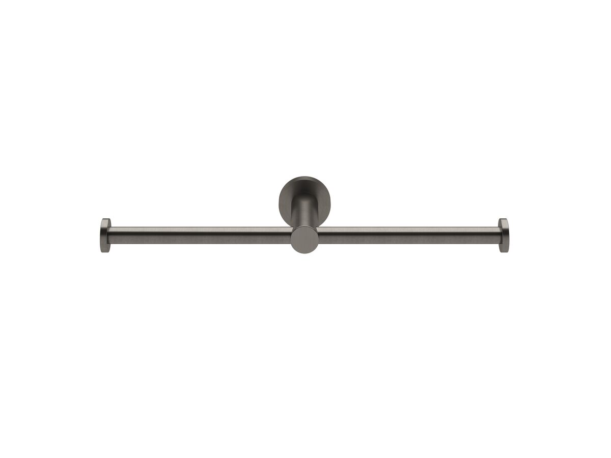 Sussex Pure Double Toilet Roll Holder PVD Brushed Gunmetal