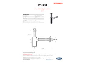 Specification Sheet - Mizu Drift Bottle Trap 40mm Chrome