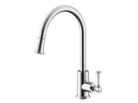 Posh Canterbury Pull Out Sink Mixer Porcelain Handle Chrome (4 Star)