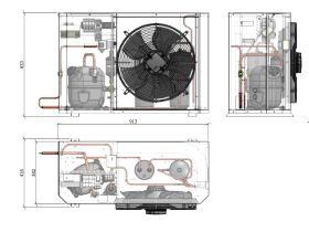 Tecumseh Compac Condensing Unit R404A PACS4517Z 1 Phase