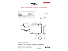 Specification Sheet - Mizu Drift 90 Degree Accessible WC Kit Left Hand Brushed Stainless Steel